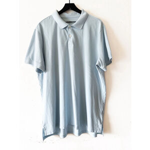 Goodfellow & Co The Every Wear Polo XXL Light Blue Cotton Blend